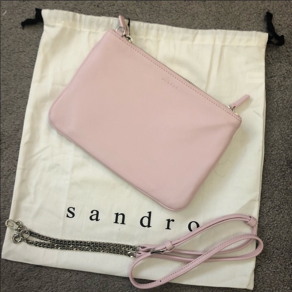 Brand 🆕 Sandro Addict Leather Crossbo…
